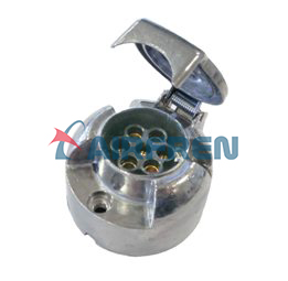 CONECTOR ELECT. 7 POLOS 12V HEMBRA ALUMIN.