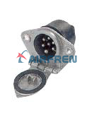 CONECTOR ELECT. 7 POLOS TIPO N HEMBRA ALU